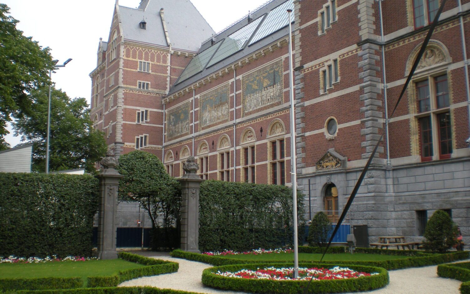 The world famous Rijksmuseum on Amsterdam's Museum Plein - home to the Dutch Masters