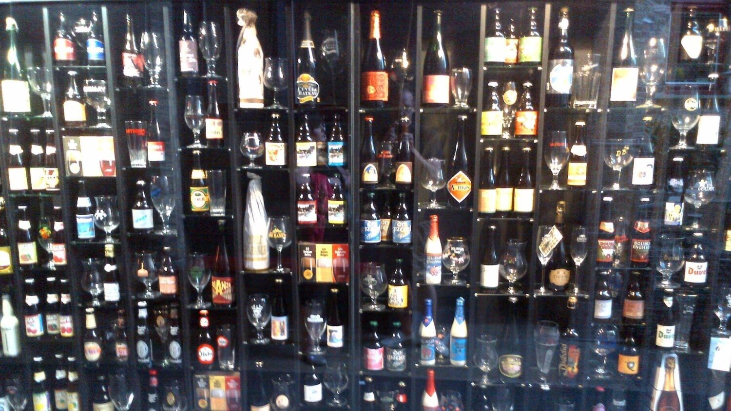 The famous Beer wall in Bruges