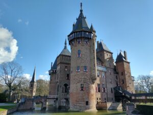 Castle de Haar stands prominently near Utrecht, the Netherlands
