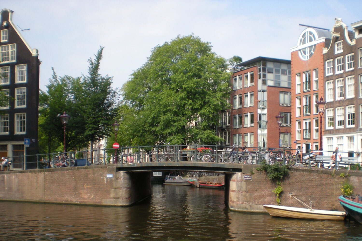 Bridges and canals abound in Amsterdam’s historic centrum