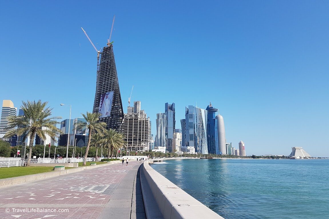 Doha’s Corniche near the city centre