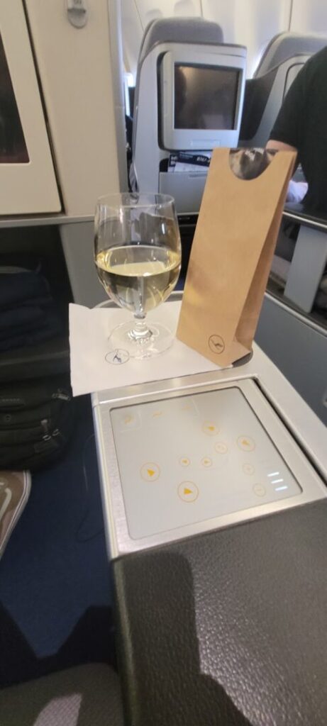 Champagne served upon boarding